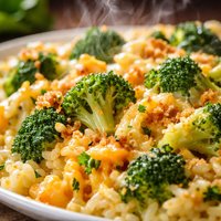Broccoli Cheese Casserole with Rice