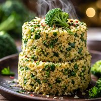 Broccoli Millet Timbales