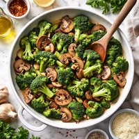 Broccoli Mushroom Saute