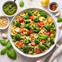 Broccoli Pasta and Pesto Salad