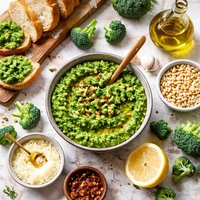 Broccoli Pesto for Bread or As Side Dish