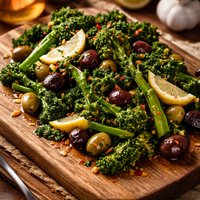 Broccoli Rabe and Olives with Lemon