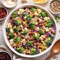Broccoli Raisin Cauliflower Salad