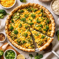 Broccoli Rice Cheese Pie