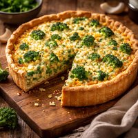 Broccoli Rice Low Cal Big Flavor Quiche