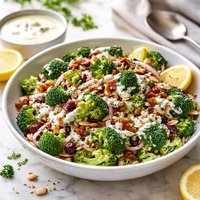 Broccoli Salad with Lemon Yogurt Dressing