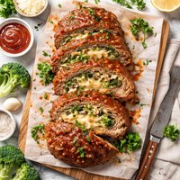 Broccoli Stuffed Meatloaf