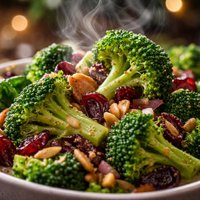 Broccoli with Cranberries Salad