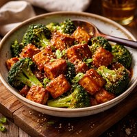 Broccoli with Five Spice Tofu