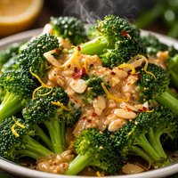 Broccoli with Lemon Almond Butter