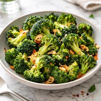 Broccoli with Red Pepper Flakes and Toasted Garlic