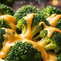 Broccoli with Seriously Cheesy Sauce