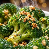 Broccoli with Walnut Garlic Butter