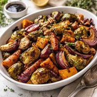 Broiled Balsamic Maple Vegetables