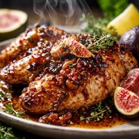 Broiled Chicken with Fig Sauce