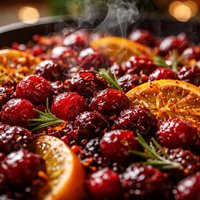 Broiled Citrus Cranberries