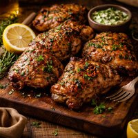 Broiled Grilled Herb Butter Chicken
