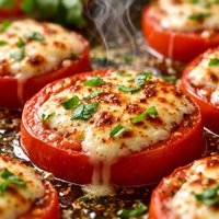 Broiled Mozzarella Tomatoes