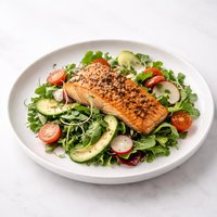 Broiled Salmon Salad