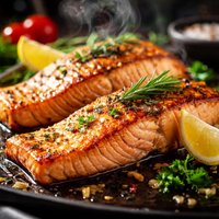 Broiled Salmon Steaks