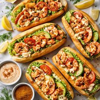 Broiled Seafood Sandwiches