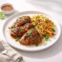 Broiled Thai Chicken with Mango Coleslaw