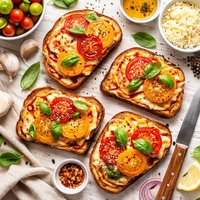 Broiled Tomato Cheese Sandwich