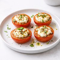 Broiled Tomatoes with Goat Cheese