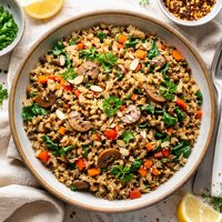 Brown and Wild Rice Pilaf