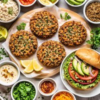 Brown Rice and Lentil Burgers