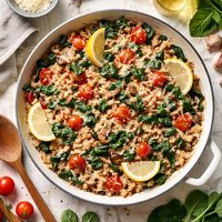 Brown Rice Florentine