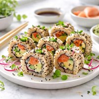 Brown Rice Quinoa Sushi Rolls