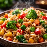 Brown Rice Veggie Medley