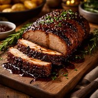 Brown Sugar and Balsamic Glazed Pork Loin