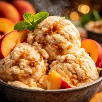 Brown Sugar Peach Ice Cream