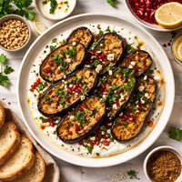 Browned Eggplant Aubergine with Yogurt