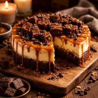 Brownie Caramel Cheesecake