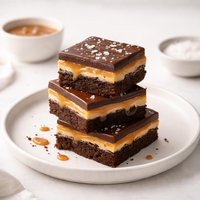 Brownie Caramel Layer Bars