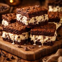 Brownie Ice Cream Sandwiches