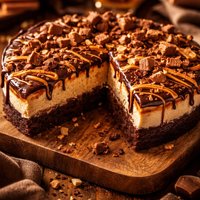 Brownie Peanut Butter Cheesecake