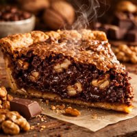 Brownie Walnut Pie