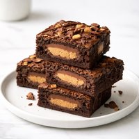 Brownies with Reese Cup Center