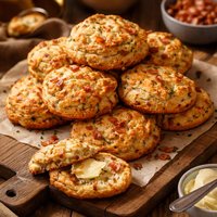 Brummie Bacon Cakes English Bacon Scones for Breakfast