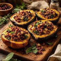 Brunch Style Stuffed Acorn Squash Paleo