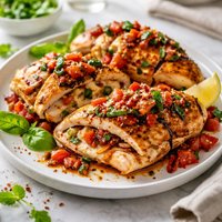 Bruschetta N Cheese Stuffed Chicken Breasts K