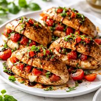 Bruschetta Stuffed Chicken Breasts
