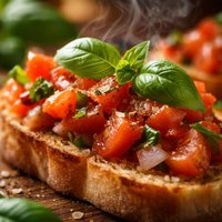 Bruschetta W Fresh Basil