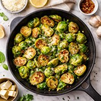 Brussels Sprouts in Garlic Butter