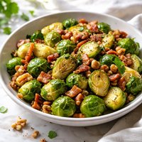 Brussels Sprouts with Bacon and Walnuts