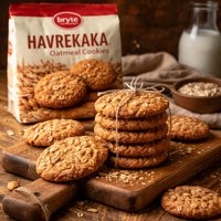 Bryte Havrekaka Oatmeal Cookies